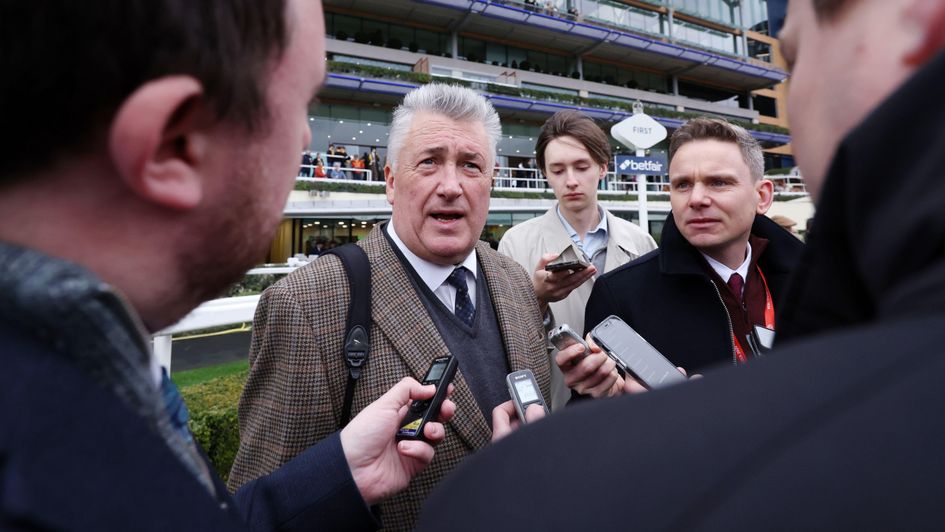 Paul Nicholls in a very familiar spot at Ascot