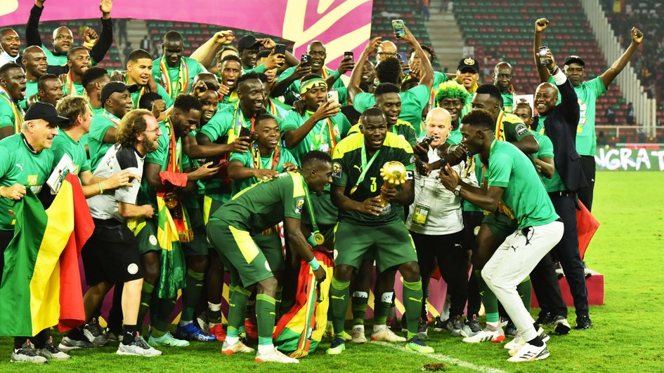 Senegal celebrate winning AFCON 2021