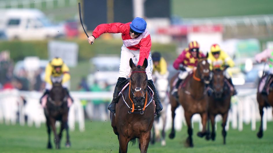 A Plus Tard and Rachael Blackmore win the Boodles Cheltenham Gold Cup