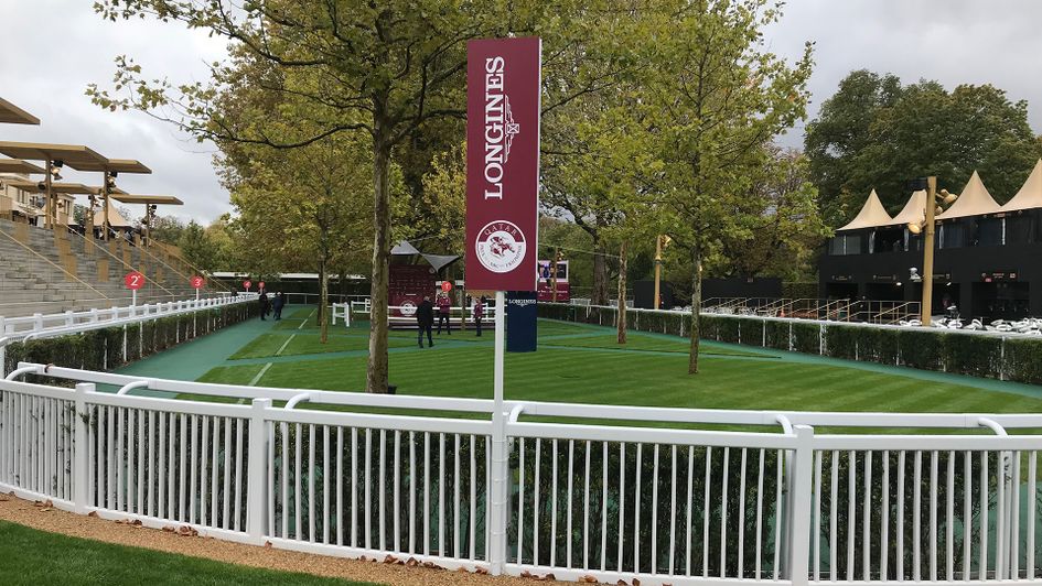 The leafy parade ring at ParisLongchamp