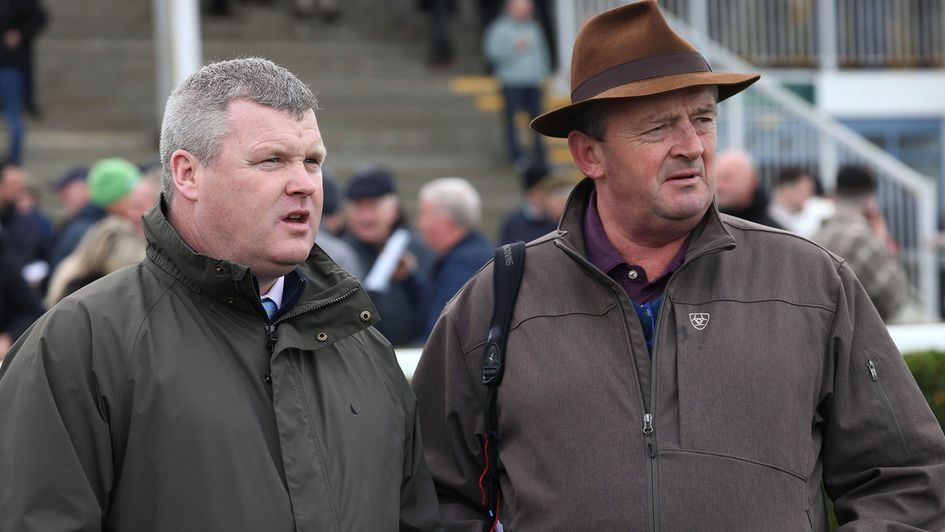 Eddie O'Leary (right) pictured alongside Gordon Elliott