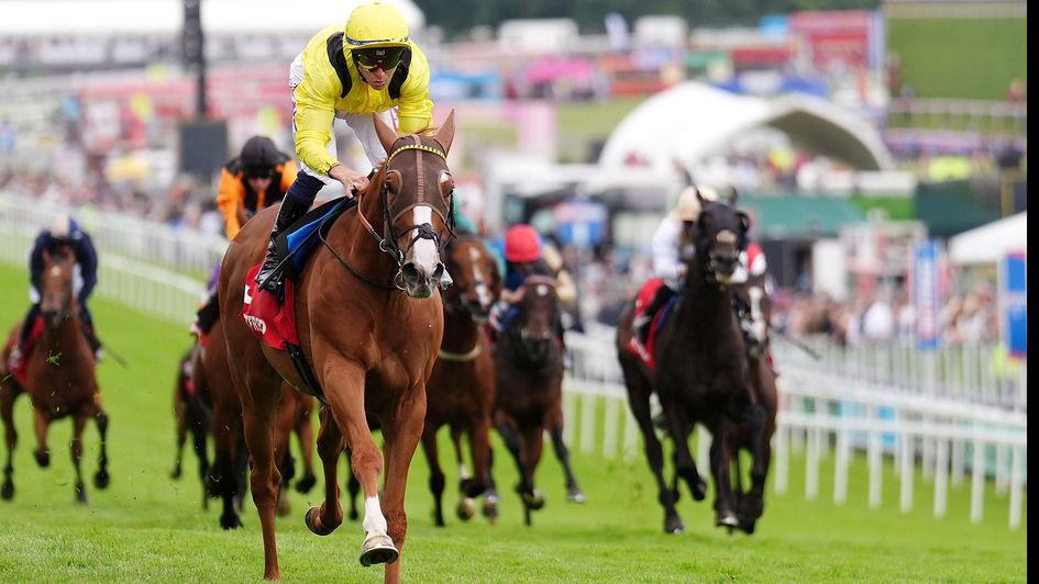 Sallaal wins the Betfred 'Nifty 50' Handicap by six and a half lengths