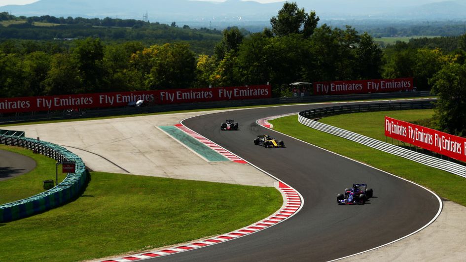 Action from the Hungaroring