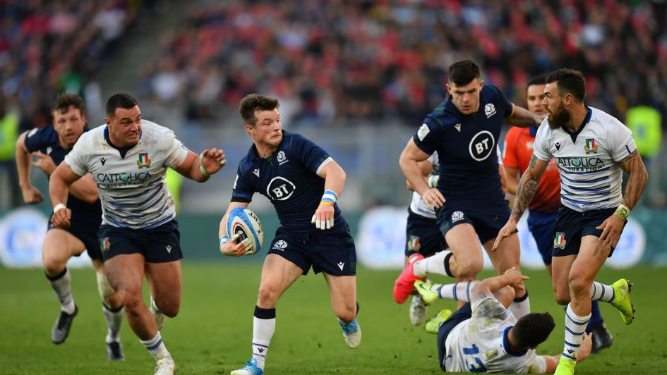 George Horne breaks clear