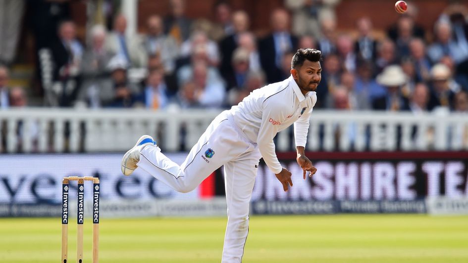 Devendra Bishoo took nine wickets in the match