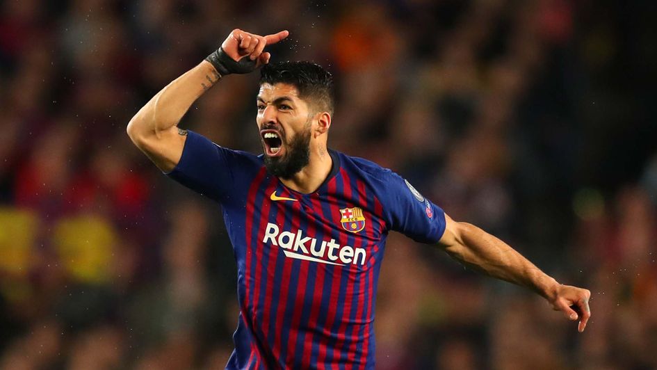 Luis Suarez in action for Barcelona