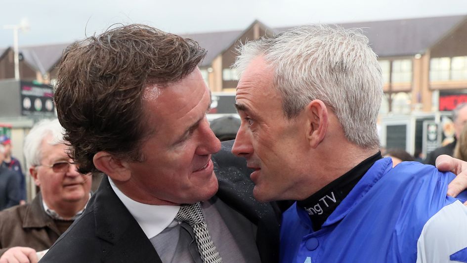 Sir Anthony McCoy and Ruby Walsh at Punchestown