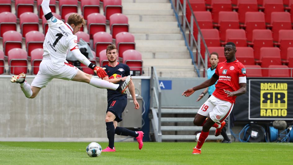 Timo Werner: RB Leipzig forward has scored successive hat-tricks against Mainz