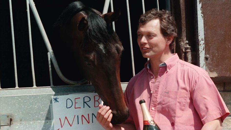 A proud trainer with Shaamit