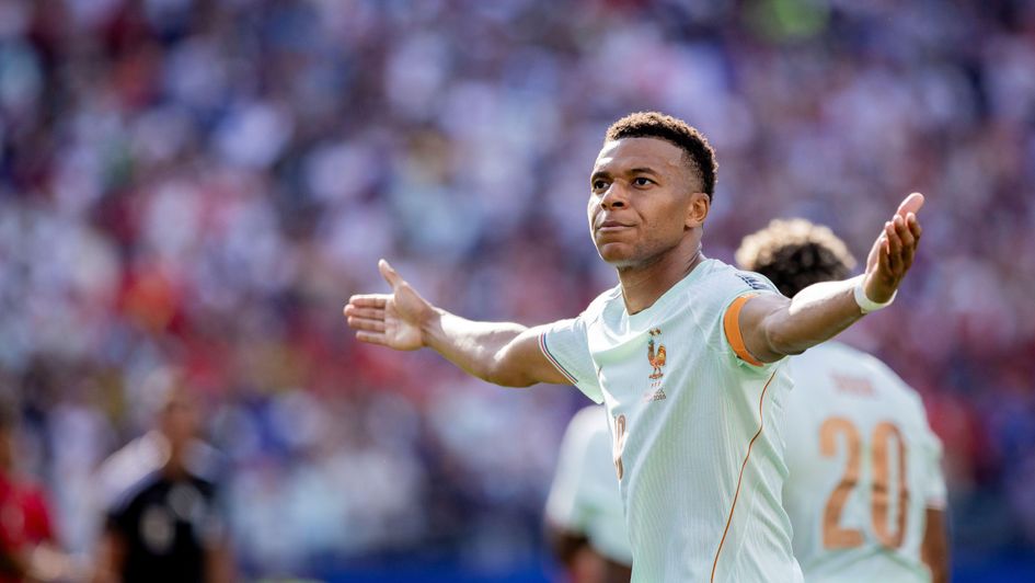 Kylian Mbappe celebrates against Morocco