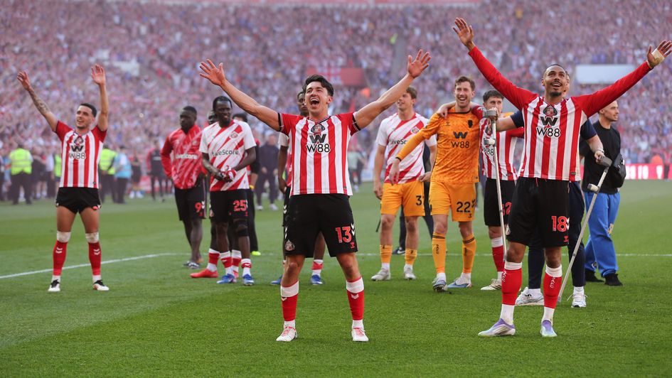 Sunderland players celebrate