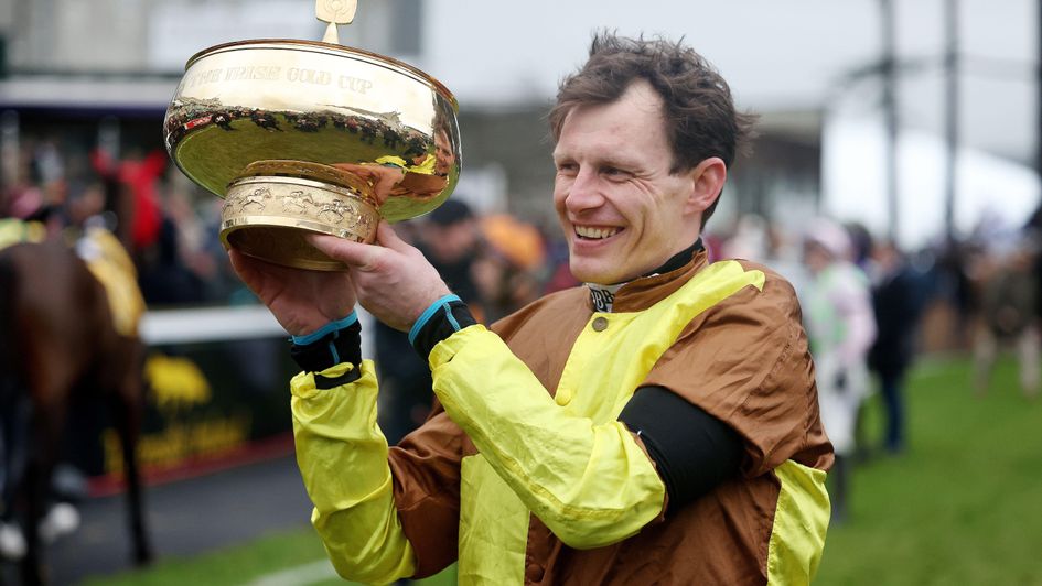 Paul Townend lifts the Irish Gold Cup