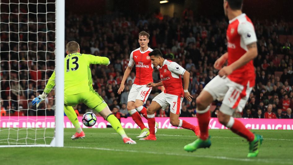 Alexis Sanchez opens the scoring