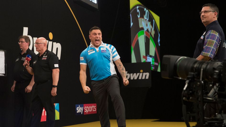 Gerwyn Price won a bad-tempered Grand Slam of Darts final (Picture: Lawrence Lustig/PDC)
