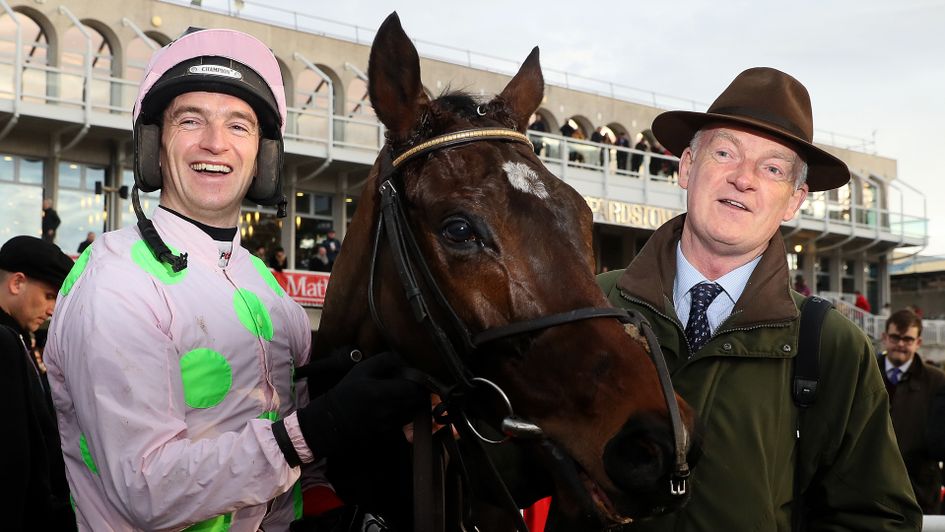 Patrick Mullins (left) with Sharjah and Willie Mullins