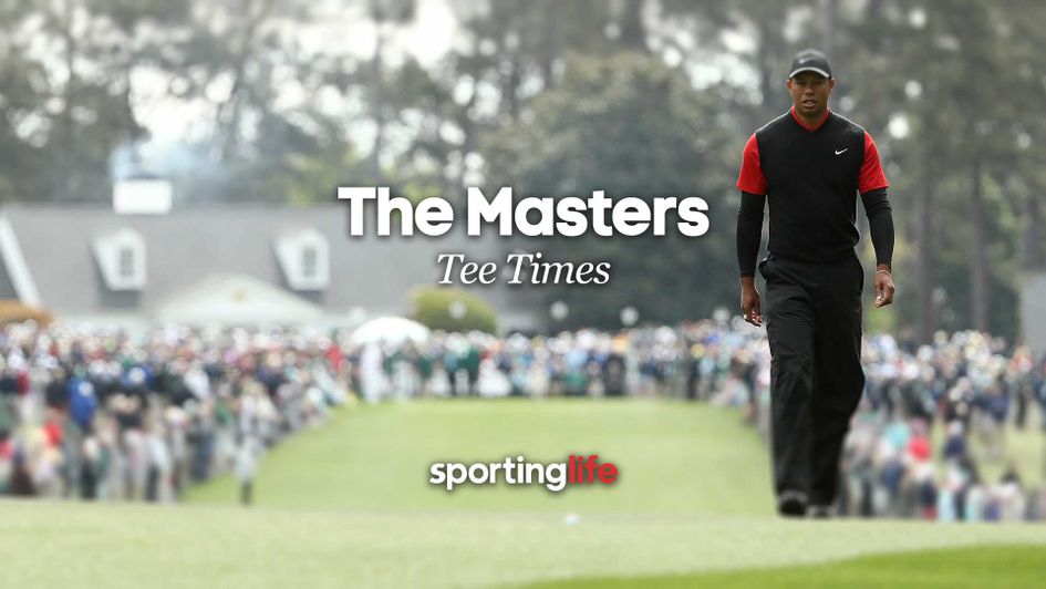 Get the latest tee-times for The Masters