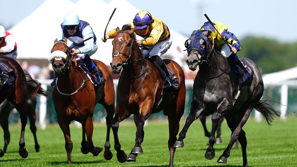 American Affair (centre) on his way to victory at Royal Ascot