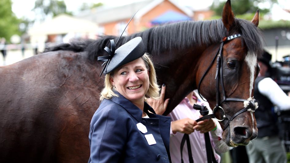 Eve Johnson Houghton stands with her Queen Anne hero Accidental Agent