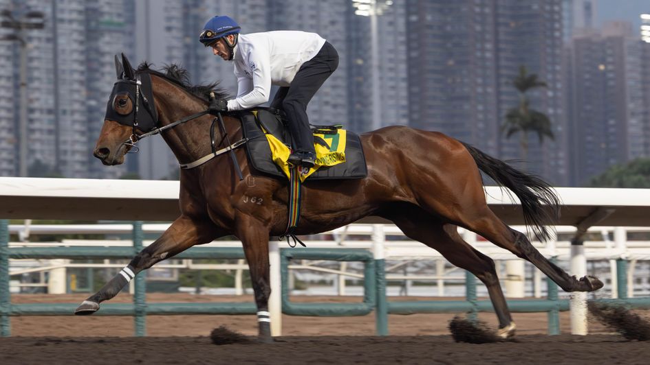 Ka Ying Rising stretches his legs