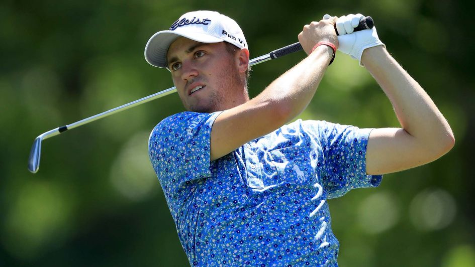 Justin Thomas in action at Firestone