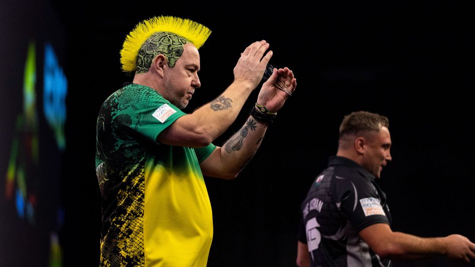 Peter Wright and Gerwyn Price (Picture: Lawrence Lustig/PDC)