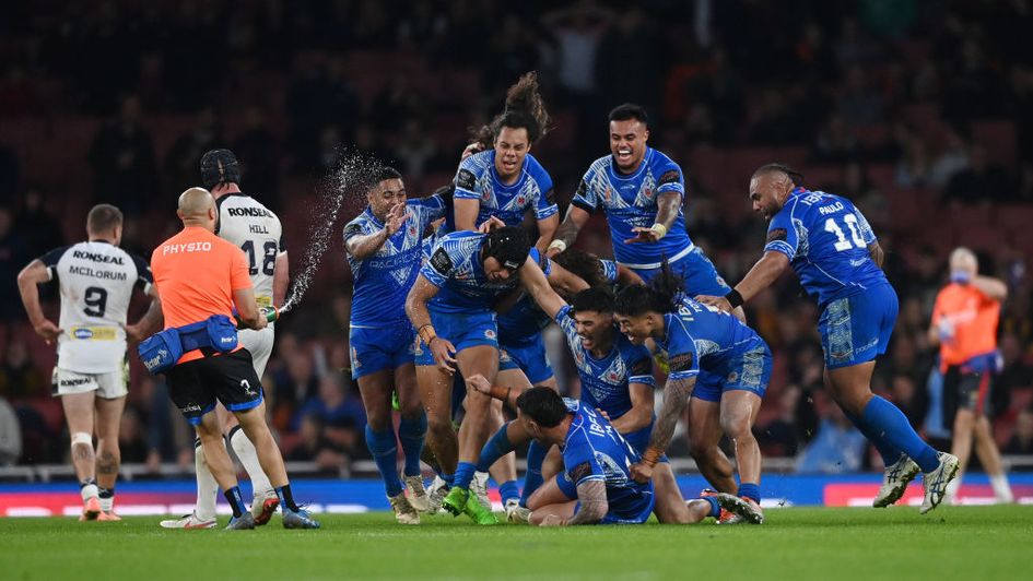 Wild celebrations for Samoa