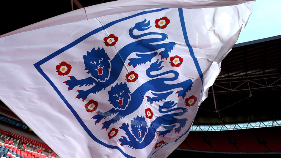 England flag on display at Wembley