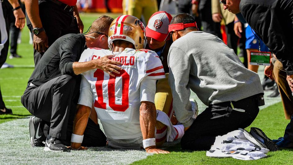 Jimmy Garoppolo has been ruled out for the season by the San Francisco 49ers