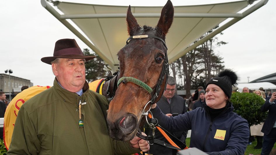 Trainer Noel Meade (left) pictured with Affordale Fury