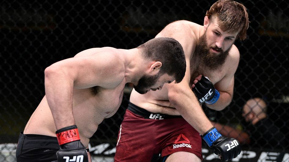 Tanner Boser, right, faces Raphael Pessoa at UFC Fight Island 3