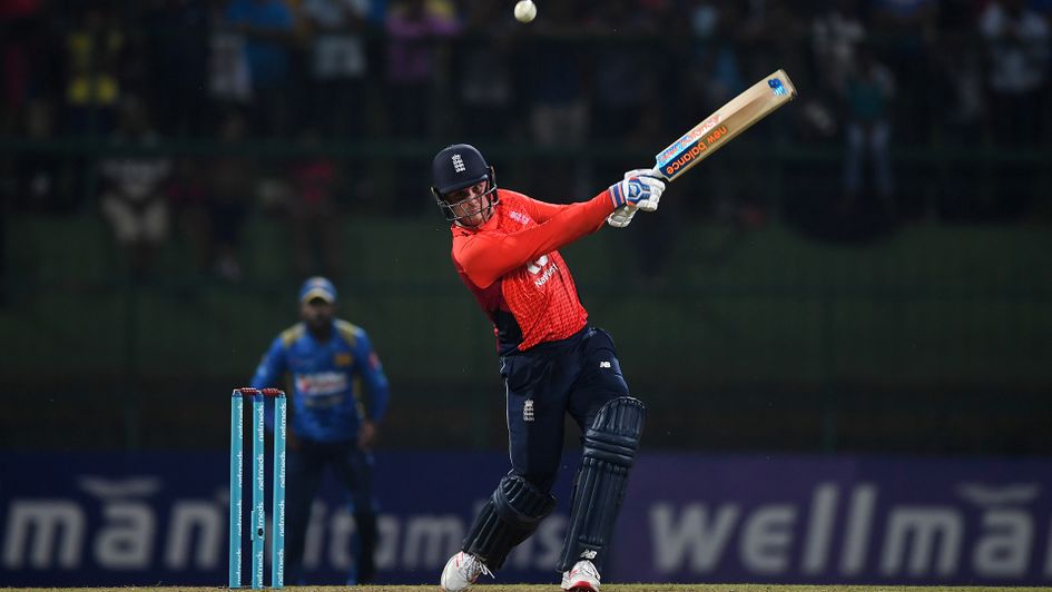 Jason Roy in action against Sri Lanka