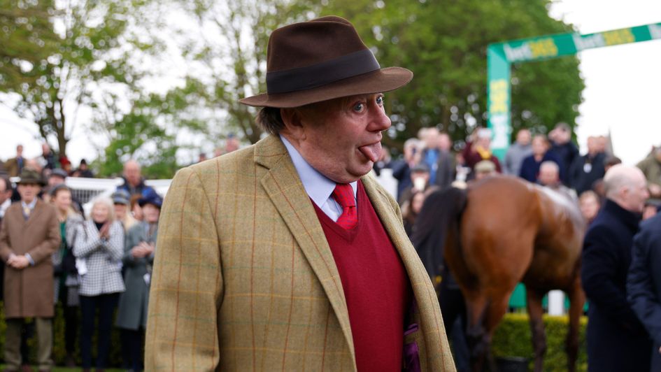 A relieved Nicky Henderson at Sandown