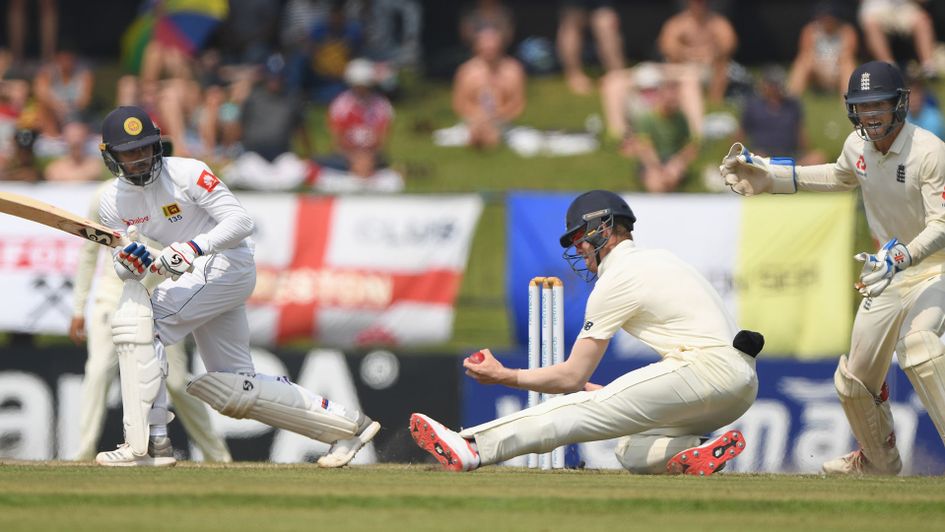 Keaton Jennings dives for a stunning catch to take out Sri Lanka batsman Dhananjaya de Silva