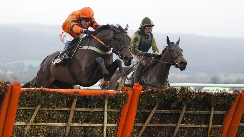 Rockpoint on his way to victory at Cheltenham