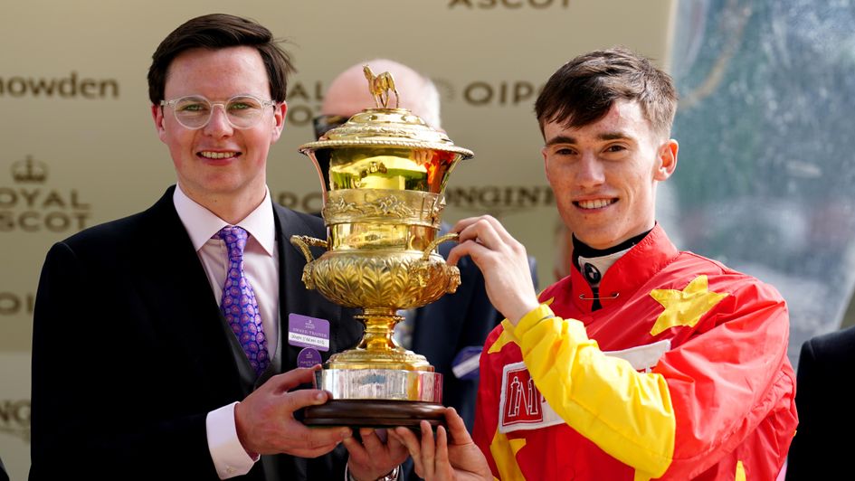 Joesph O'Brien (left) and Shane Crosse with their trophy