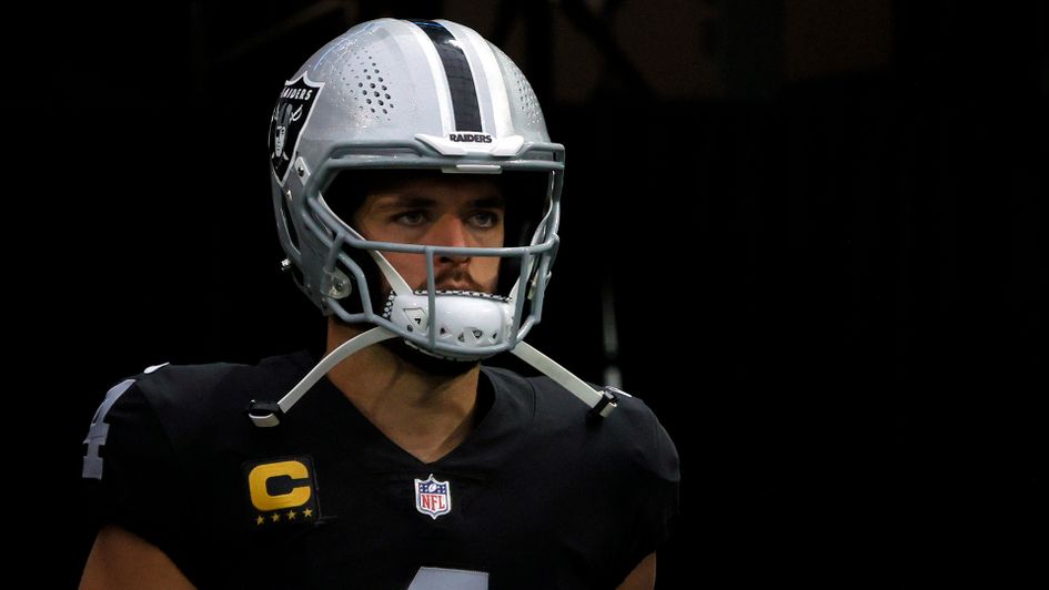 Quarterback Derek Carr of the Las Vegas Raiders