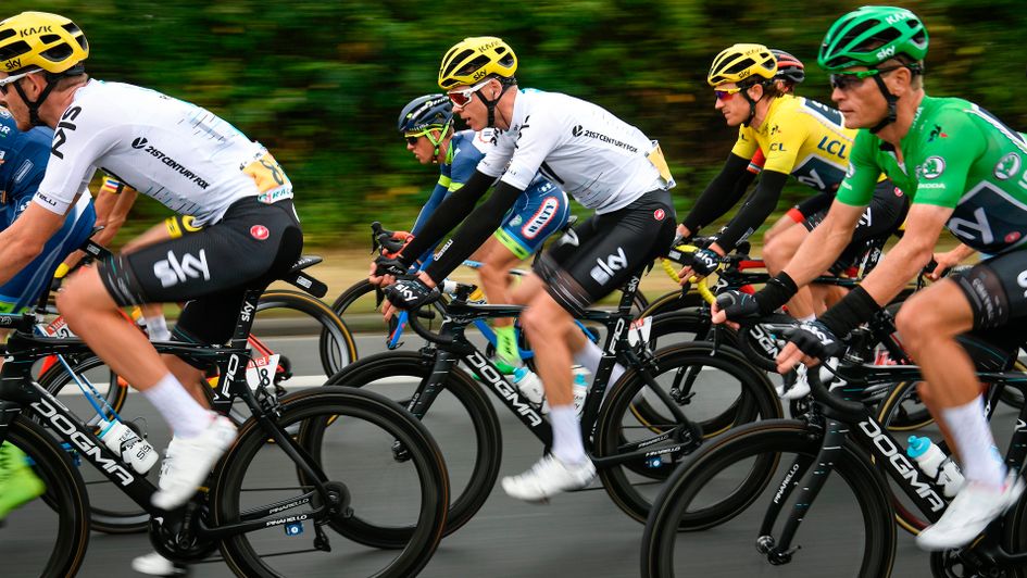 Chris Froome during stage two