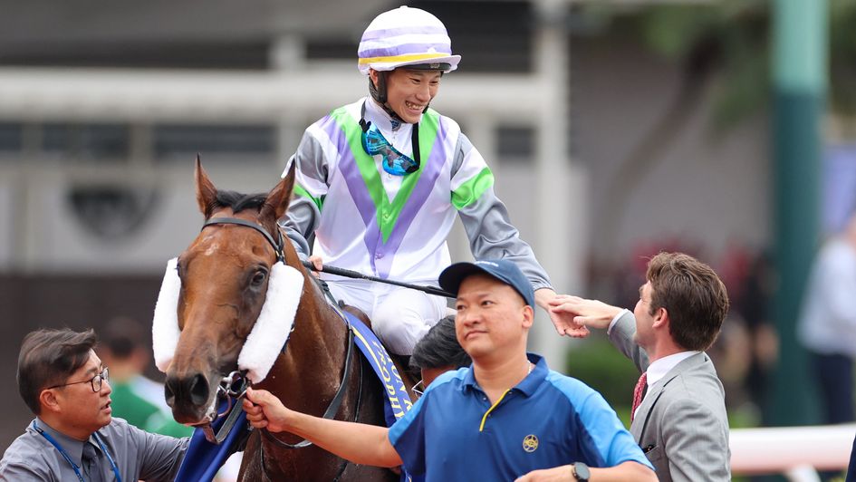 Jerry Chau celebrates aboard Light Years Charm