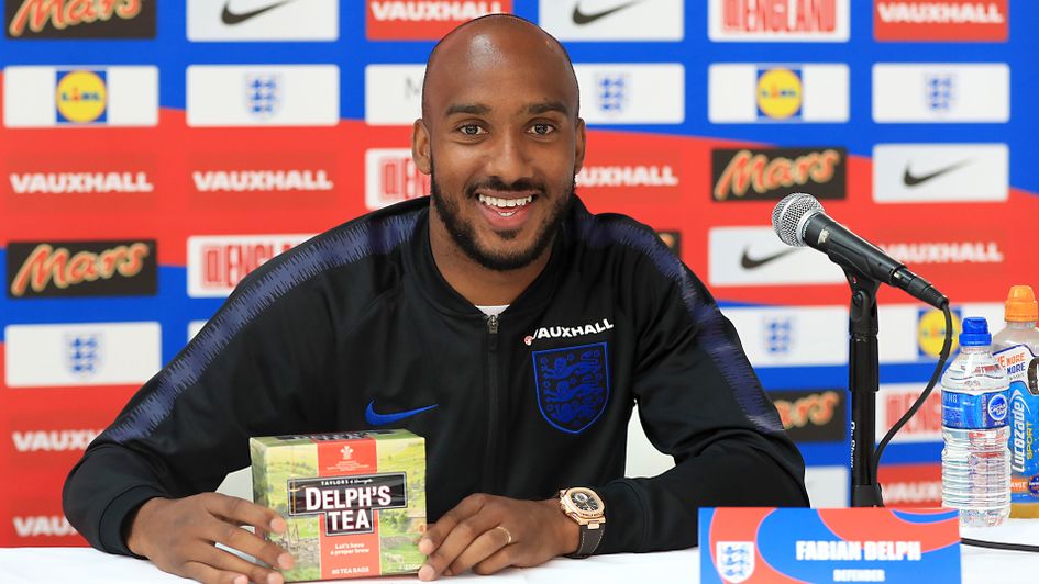 Fabian Delph with 'Delph's Tea'
