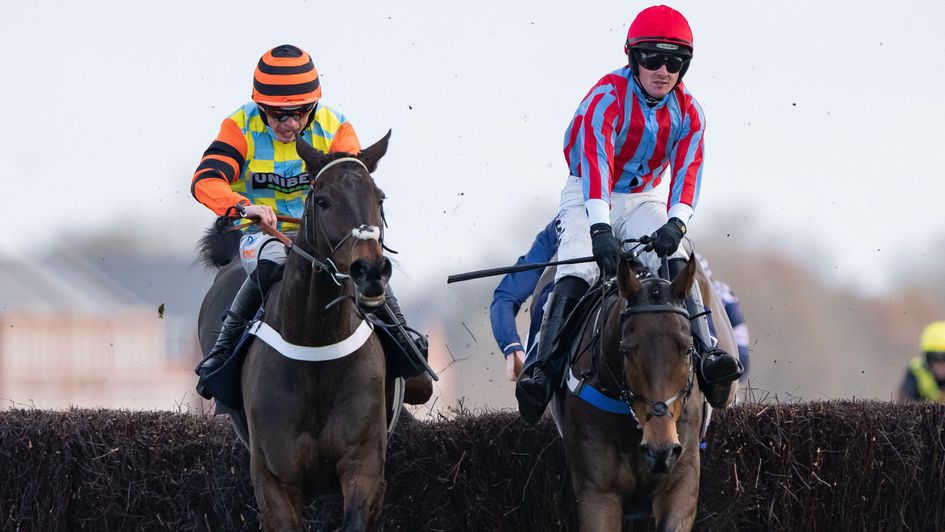 Wiseguy (left) on his way to victory