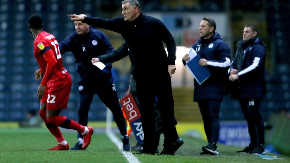Blackburn manager Tony Mowbray gestures on the touchlin