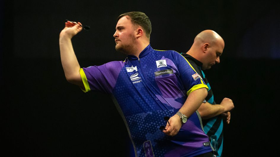 Luke Littler in action