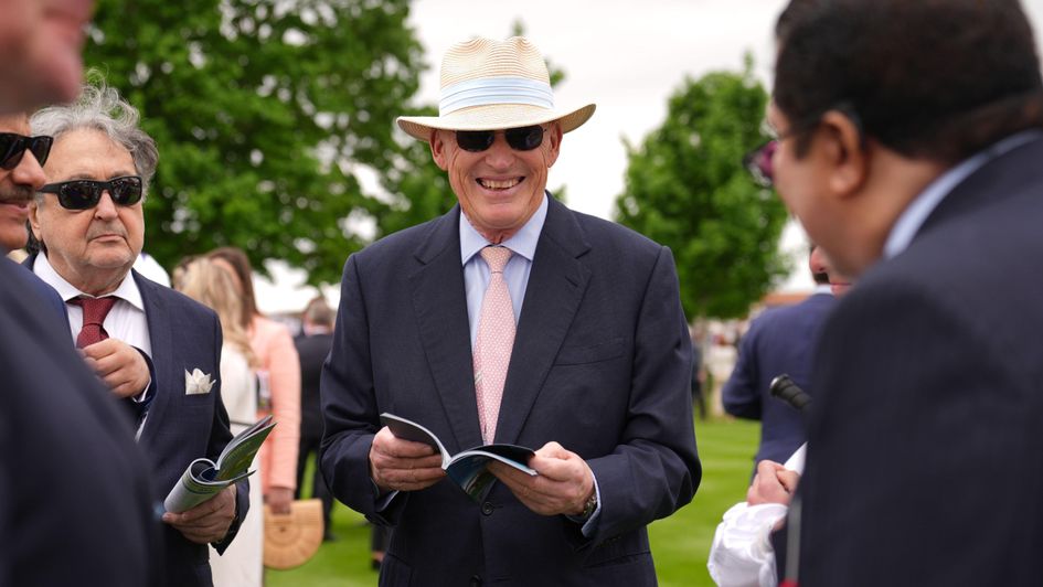 John Gosden cuts a relaxed figure before the 2000 Guineas