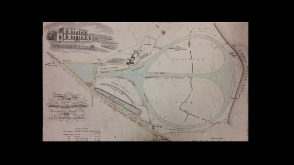 Race ground map (reproduced with permission of Local and Family History department of Leeds Central Library)
