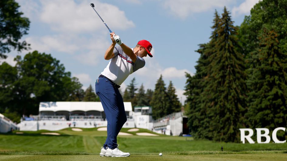 Mackenzie Hughes in action at the RBC Canadian Open last summer