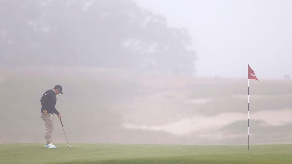 Fog caused a significant delay during day one of the US Open