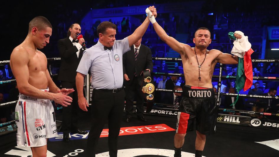 Enrique Tinoco celebrates