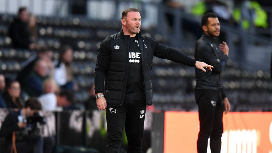 Wayne Rooney on the sideline