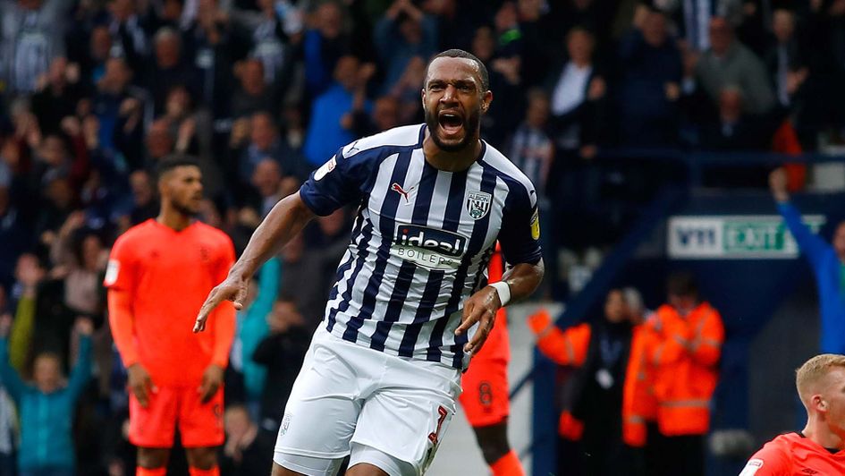 Matt Phillips celebrates a goal for West Brom in the Sky Bet Championship