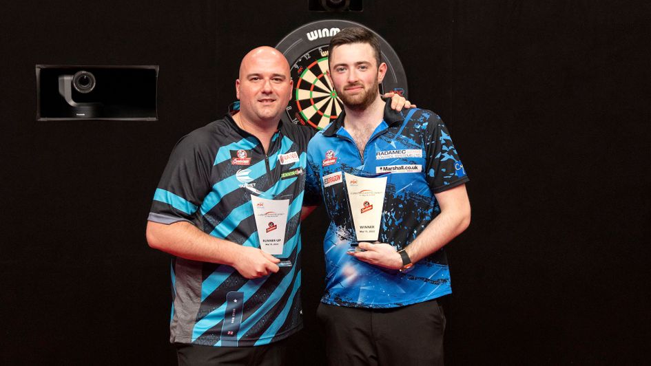 Luke Humphries and Rob Cross (Kais Bodensieck/PDC Europe)